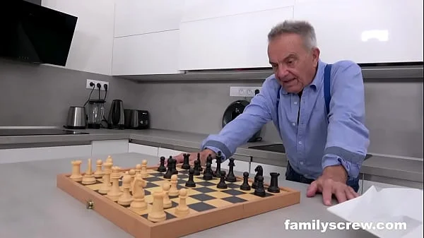 Playing Chess with Grandpa while Granny’s under the table