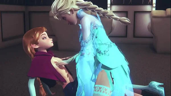 Futa Elsa fingering and fucking Anna | Frozen Parody