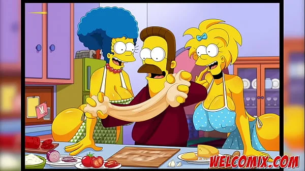 Flandis Fucking The Simptoons Hotties! Pepperoni pizza! The Simptoons