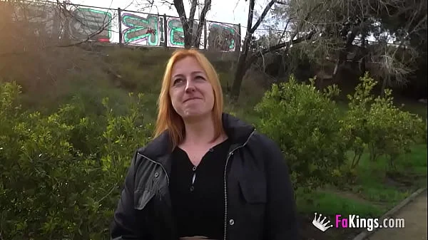 Risk-loving mom makes her PORN DEBUT with an amazing public fuck!