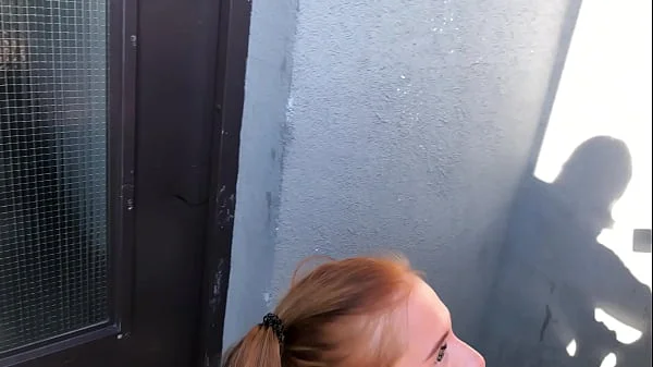 Risky PUBLIC SEX with sexy REDHEAD slutty teen