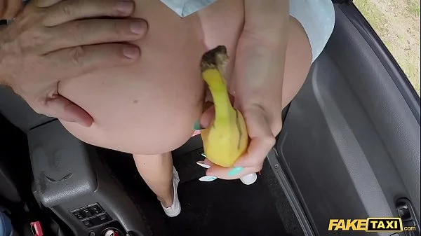 Fake Taxi Cute Candice Fucked after a Banana in her Pussy