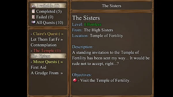 Claire's Quest pt 3 sneak around hentai game