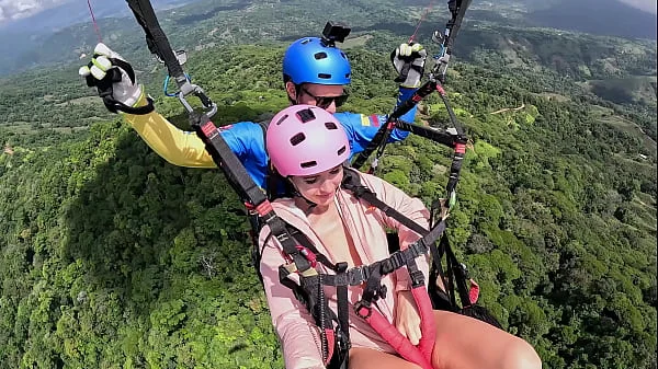 Wet and Messy Extreme SQUIRTING while PARAGLIDING 2 in Costa Rica