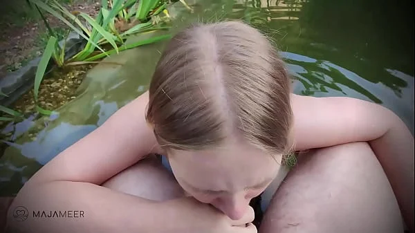 Hot Fuck with Creampie on the pond!   SQUIRT!!