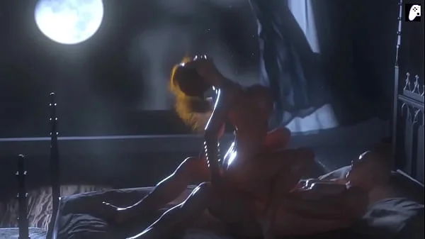 (4K) Hard dick craving Lara Croft rides big dick to make him cum inside her anus | 3D Hentai