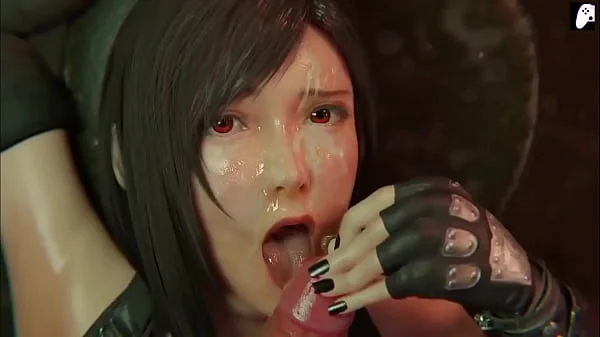 (4K) Fighter Tifa has extreme cravings to fuck a big wide penis for her ass are and gets a lot of cum | Hentai 3D