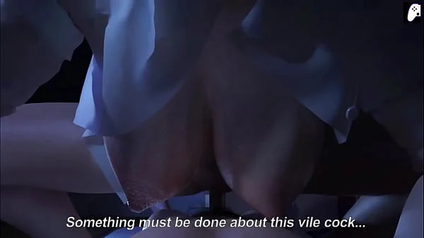 (4K) The ghost of a Japanese woman with a huge ass wants to fuck in bed a long penis that cums inside her repeatedly | Hentai 3D