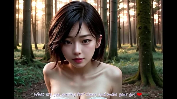 Naked Big Tits Asian walking in the forest (with pussy masturbation ASMR sound!) Uncensored Hentai