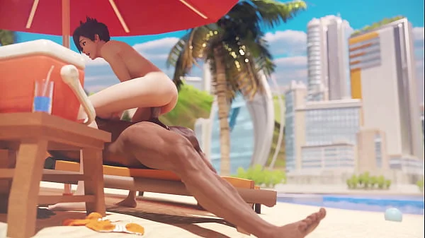 Tracer on the beach