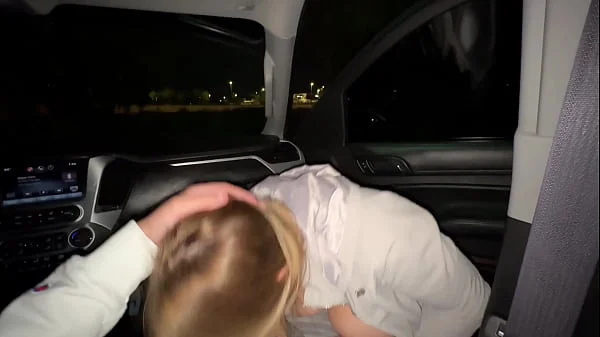 Creampie In My Pussy and Fucked In My Butthole After Sucking Him in the Car