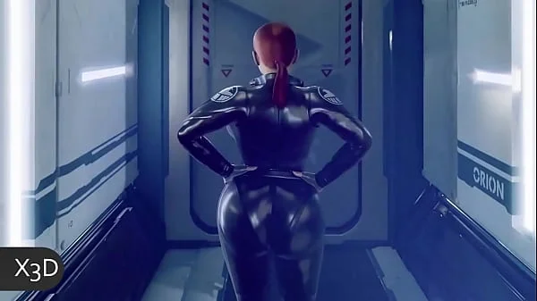Black widow gets her ass destroyed by Thanos (3D animation)