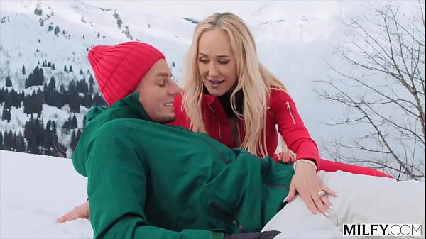 MILFY Ski Instructor Brandi Teaches Young Stud New Tricks