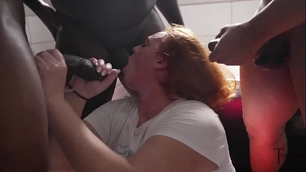 Slutty RedHead SSBBW JULIE GONGER GETS BBC BUKKAKE BLOWBANG