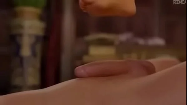 tangled footjob sex