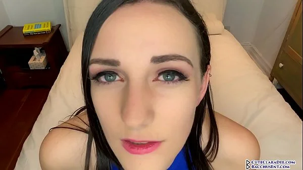 Clara Dee - Close Up Cum Begging and Cum in Mouth JOI