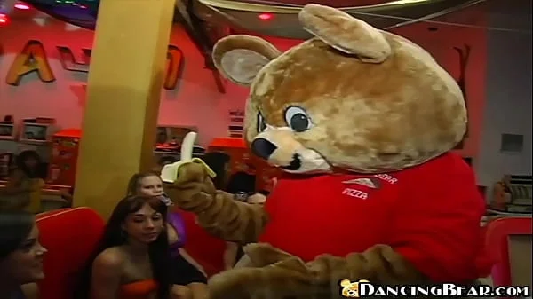 DANCING BEAR - Gang Of Hoes Receiving Gift Of Dick From Hung Male Strippers At Wild CFNM Party