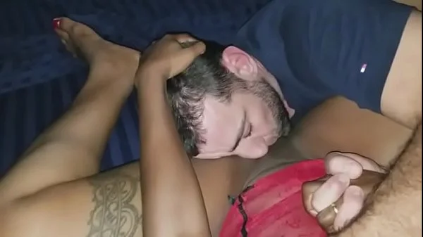 White boy eating black pussy