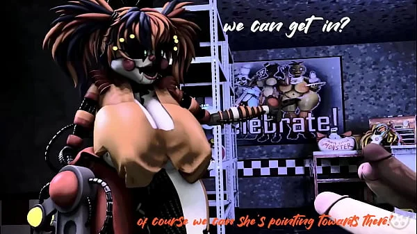 Fnaf Scrap.B Foursome w/Blowjob