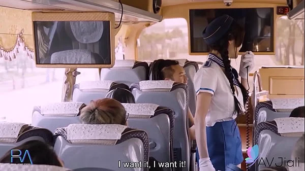 Sex tour bus with Busty Asian slut Original Chinese AV Porn with English Sub